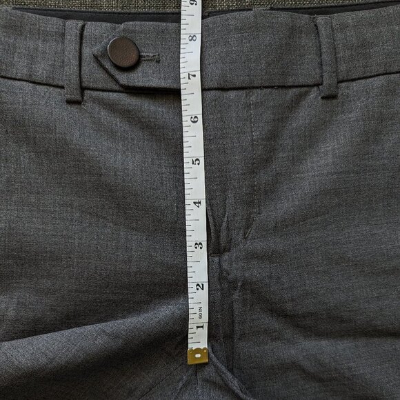 Vince Tab Front Leather Accent Trousers with Ankle Zip - Picture 11 of 13